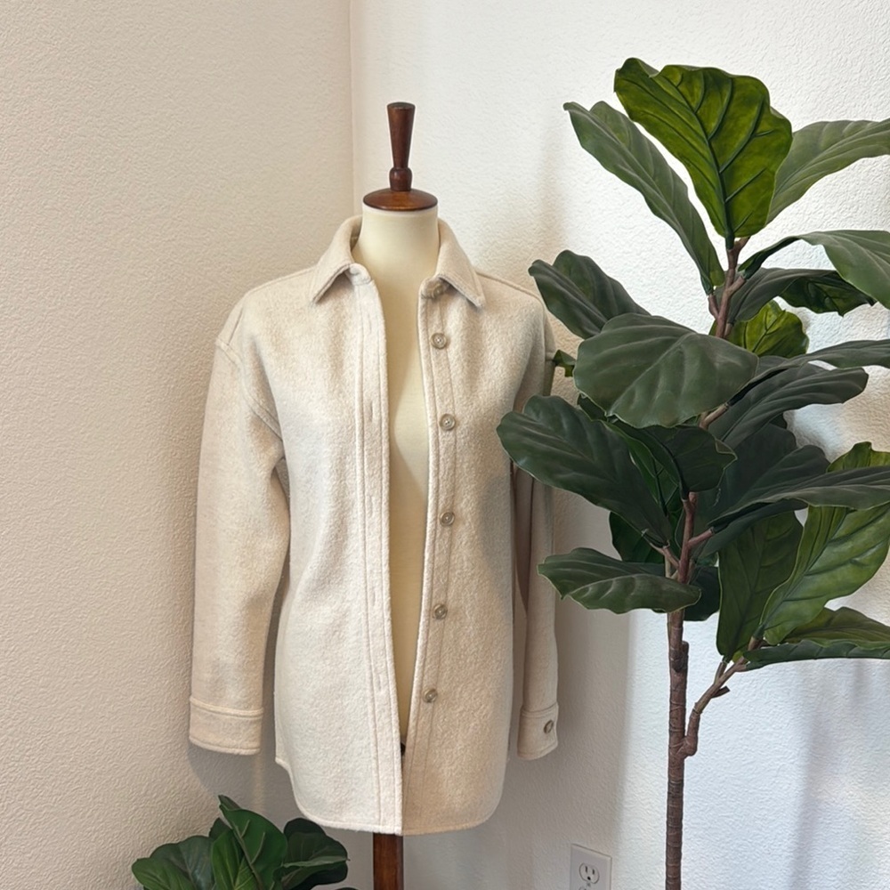 Aritzia The Group Babaton Cream Teddy Jacket